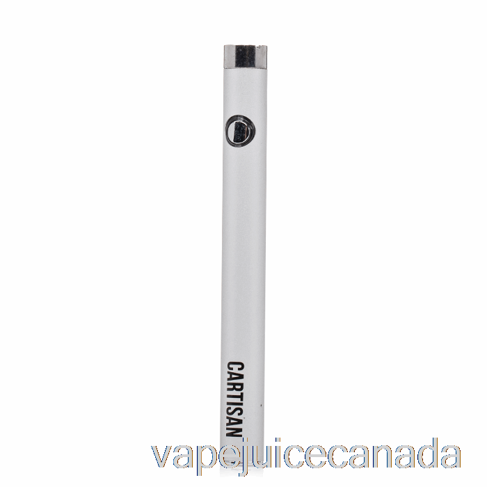 Vape Canada Cartisan Slim Button 280 510 Battery Silver